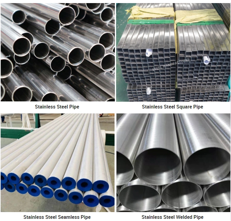 Round Stainless Steel Pipe ASTM A270 A554 SS304 316L 316 321 904L 201 Ss Pipes Inox Ss Seamless Tube